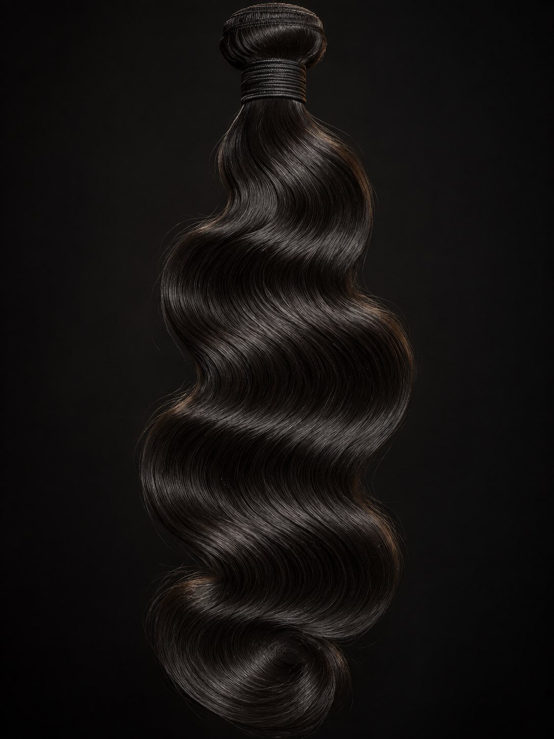 Soft body wave raw human hair texture